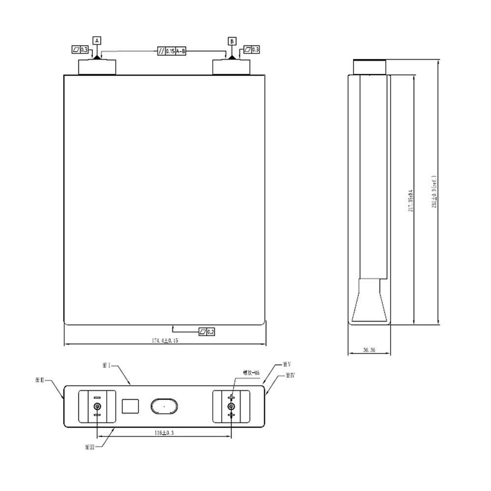 CALB L173F163B 163Ah Battery 