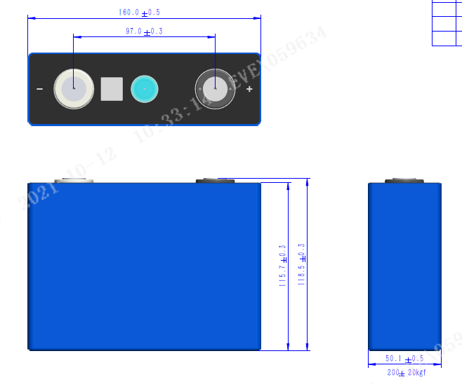 EVE 100Ah grade A rechargeable LF100LA lifepo4 battery cells batterie lithium lifepo4battery