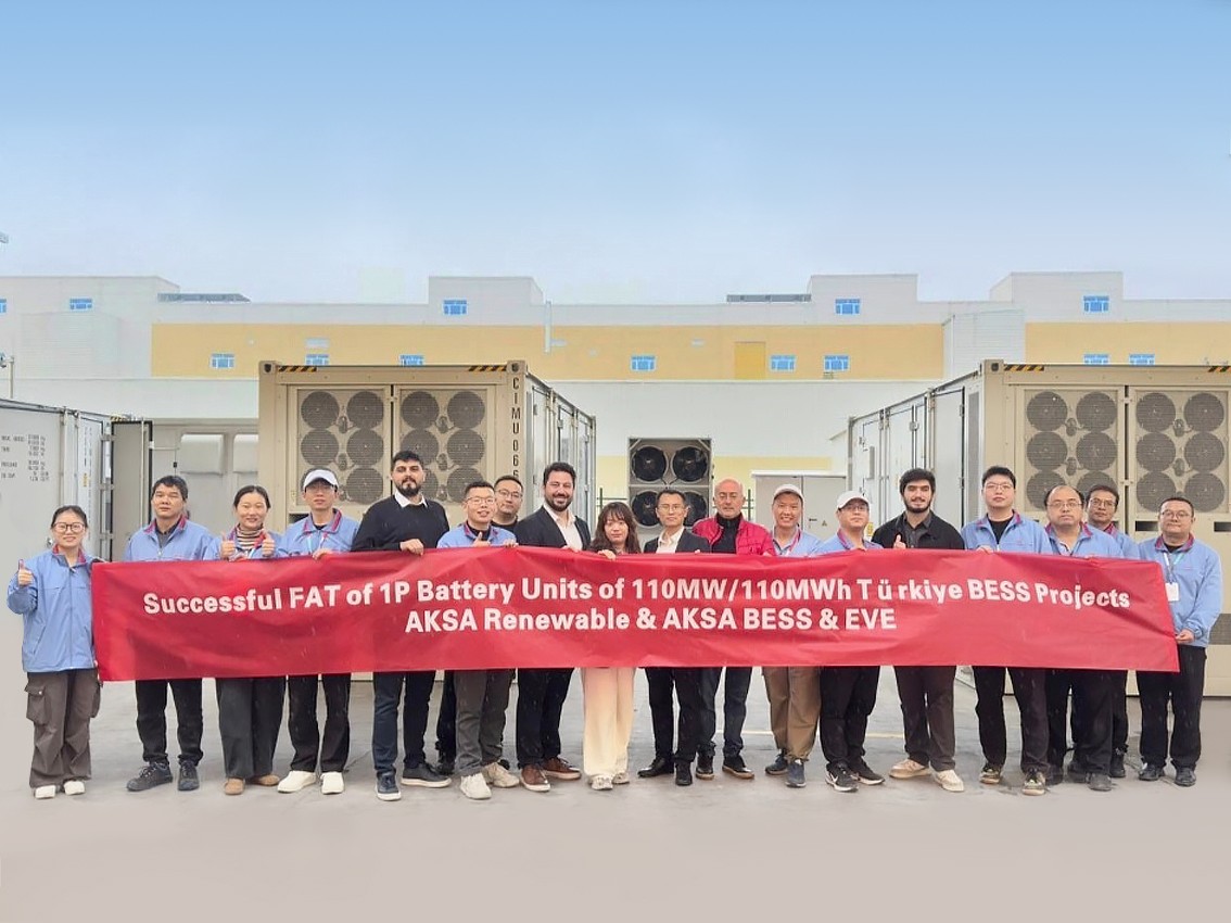 EVE Energy Ships 110MWh High-Rate ESS to Key Turkish Renewable Projects