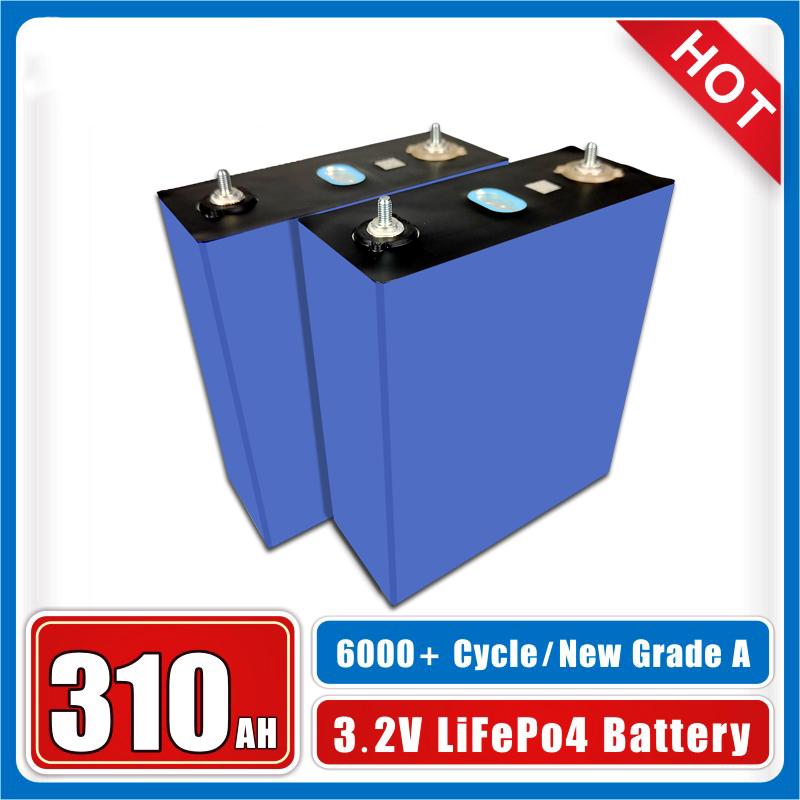 3.2V 320AH 310Ah Lifepo4 Battery LFP Cells Grade A 12V 24V 48V Rechargeable Battery Pack