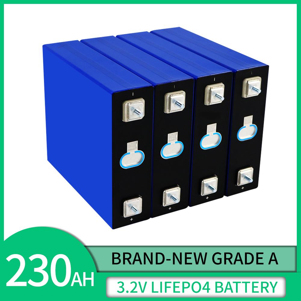 230AH Lifepo4 Battery 4/8/16/32PCS 3.2V High Capacity Lithium Iron Phosphate Cell 24V 36V 48V for RV 