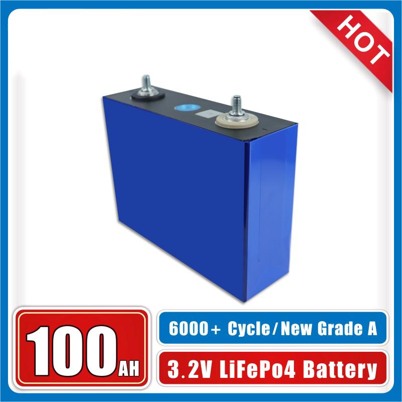 3.2V 100Ah Battery LiFePO4 Battery Pack Large Capacity DIY 12V 24V 48V Electric Car RV Solar Energy S