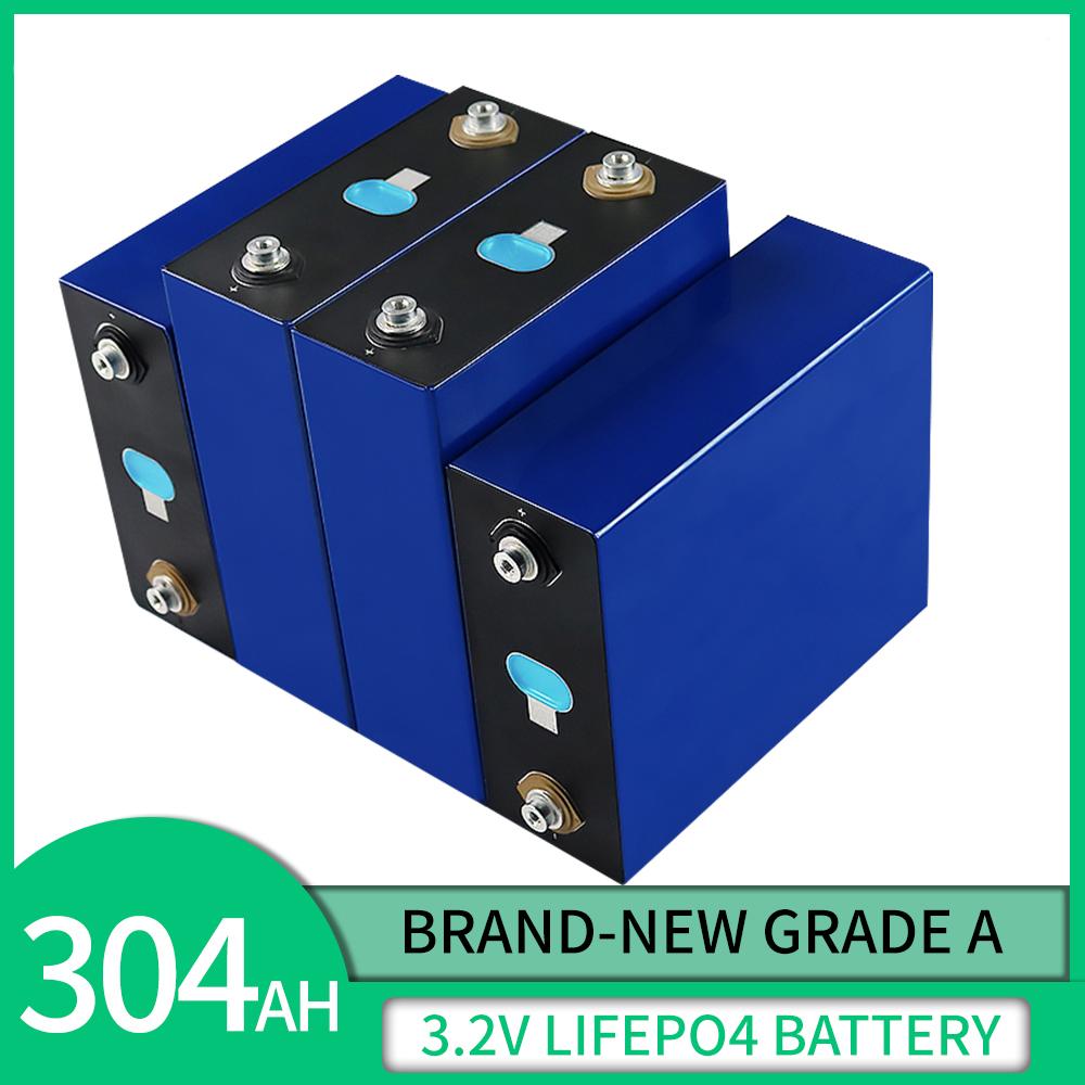 Grade A Lithium Iron Phosphate Battery Rechargeable LiFePO4 Battery 3.2V 300Ah 304Ah Cell