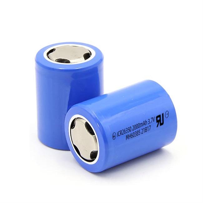 3.7V 2Ah 2000mah NMC Rechargeable cylindrical lithium battery 