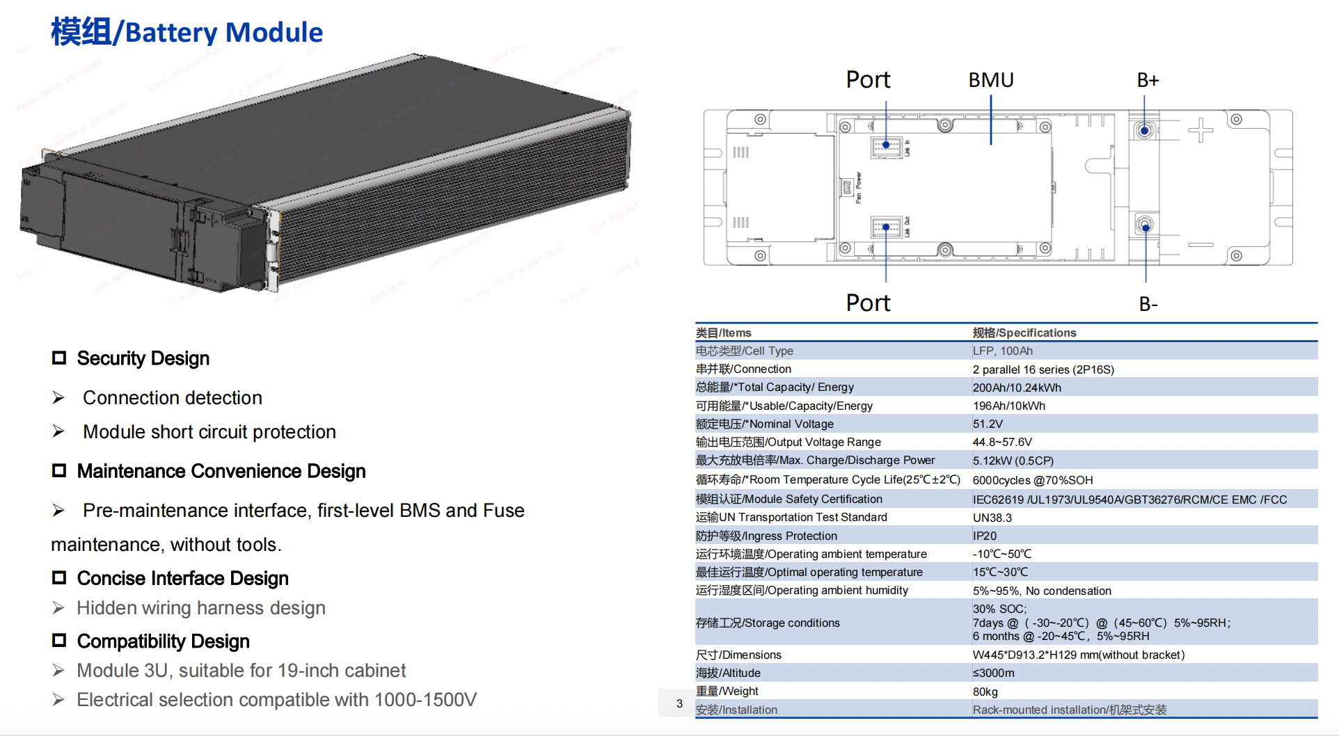 10KWH LiFePO4 Battery Module