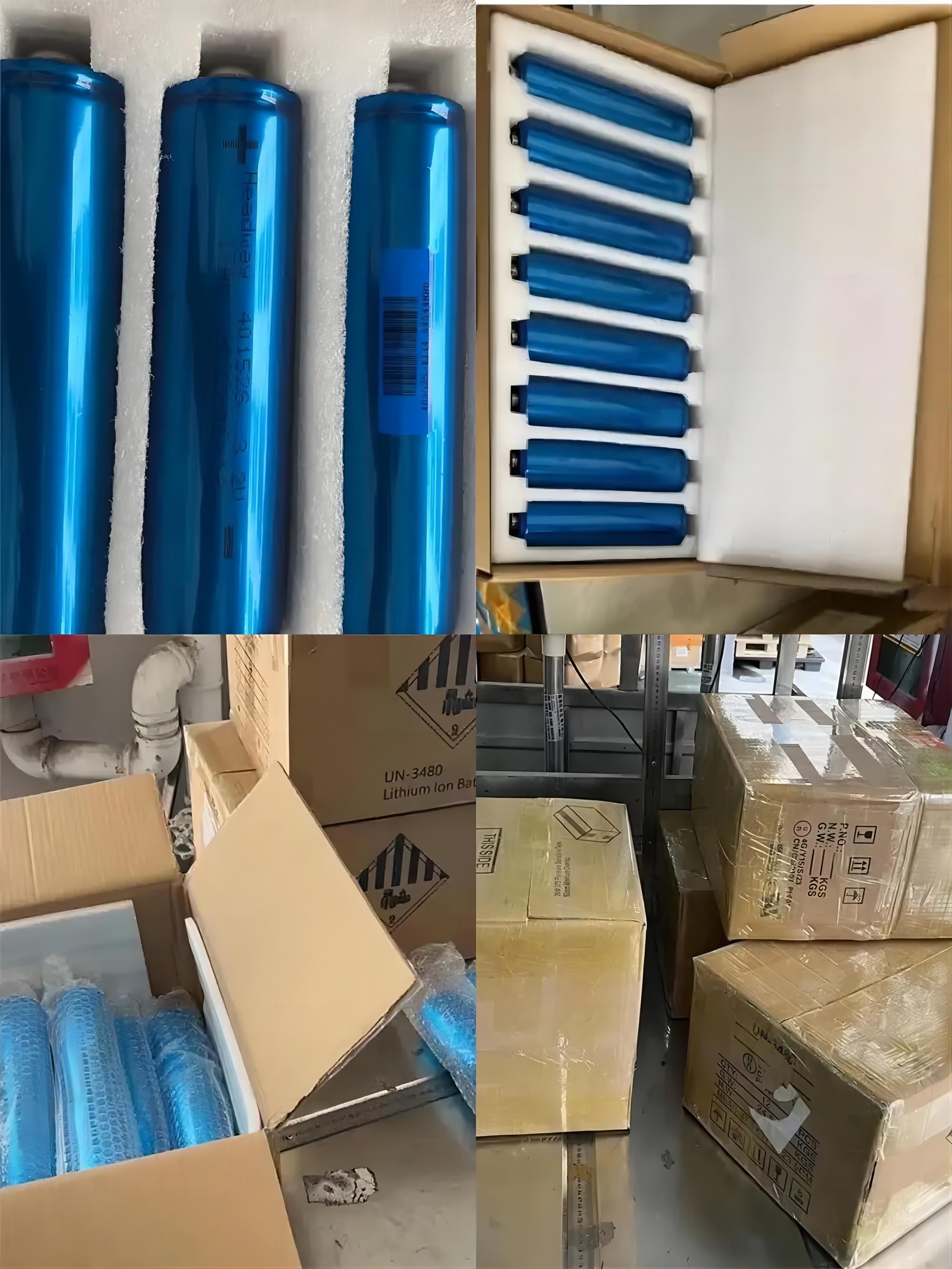 100ah and 17ah Cylindrical lifepo4 battery cells ship to USA