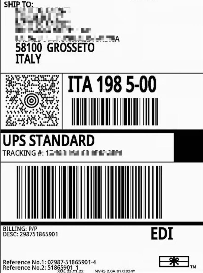 Tracking number